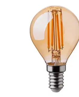 LED osvetlenie  LED Žiarovka FILAMENT AMBER P45 E14/4W/230V 2200K 214499