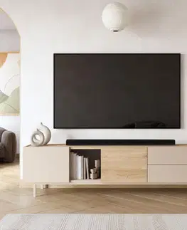 TV stolíky DREAM TV stolík na nožičkách 2D2S, sepet/coast