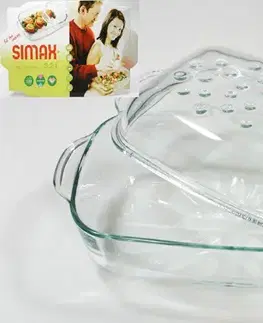 Pekáče, plechy MAKRO - Pekáč hranatý 3,2L a veko 2,30L