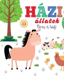 Leporelá, krabičky, puzzle knihy Háziállatok - Keress és találj!