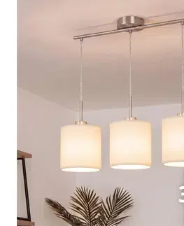 Svietidlá BRILAGI - LED závesný luster na lanku NUBILA 3xE27/60W/230V krémový EG32521+3xBG1585