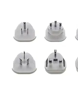 Predlžovacie káble  PA20 - Univerzálny cestovný adaptér s výmennými nadstavcami 100-250V PA20