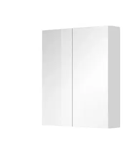 Kúpeľňový nábytok Mereo Kúpeľňová galerka 60 cm, zrkadlová skrinka, biela CN716GBN