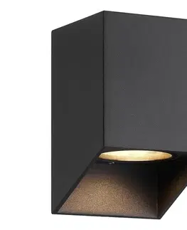 Svietidlá Nordlux - Vonkajšie nástenné svietidlo NIKO 1xGU10/25W/230V IP54 čierna 2518451003