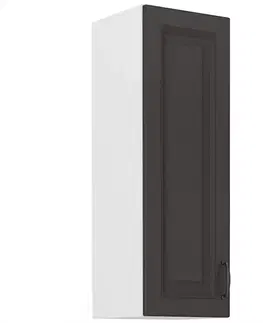 Kuchynské skrinky visiace Kuchynská skrinka STILO grafit mat/biely 30g-90 1f