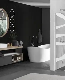 Sprchové dvere MEXEN/S - KIOTO Sprchová zástena WALK-IN 80x200 cm 8 mm, chróm, biely vzor 800-080-101-01-97
