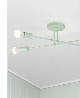 Svietidlá  Prisadené stropné svietidlo CAMBRIDGE 4xE27/15W/230V zelené W-2022/4 MT