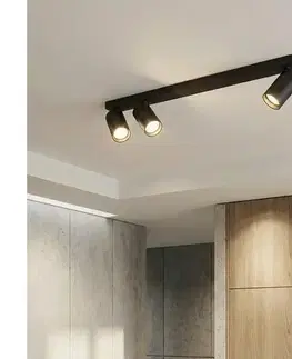 Svietidlá BRILAGI - Bodové svietidlo SELE LONG 3xGU10/30W/230V čierna WO-SELE-SP09-BKL-OEM