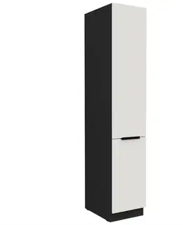 Kuchynské skrinky stojace Kuchynská skrinka Aria-Wh/Bl Anti Fingerprint 40dk-210 2f