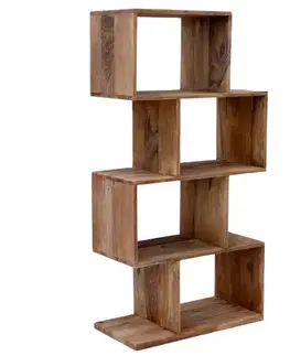 Knižnice Knižnica Rami 60x120x30 indický masív palisander