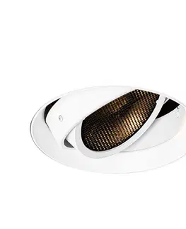 Zapustené svietidlá Moderné zapustené bodové svetlo biele GU10 AR111 okrúhle bez rámu - Oneon Honey