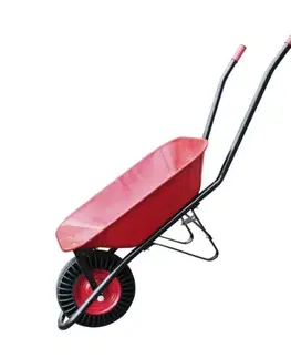 Záhradné lampy Kinekus Fúrik červený lak, ťahaná korba 60L, plné koleso, BANTAM