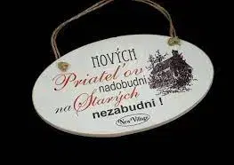 Bytové dekorácie (ostatné) MAKRO - Tabulka s nápisom 14x23cm