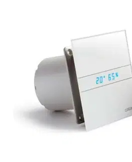 Doplnky do kúpeľne CATA - E-120 GTH kúpeľňový ventilátor axiálny s automatom, 6W/11W, potrubie 120, biel 00901200