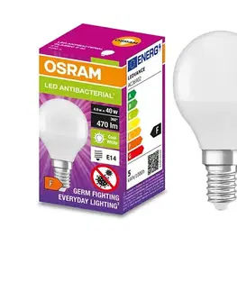 LED osvetlenie LED Antibakteriálna žiarovka P40 E14/4,9W/230V 4000K - Osram 4058075561519