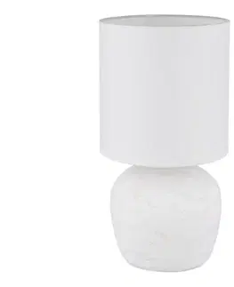 Lampy Globo 21739W - Stolná lampa MARBLE 1xE14/40W/230V biela 21739W