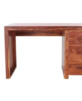 Písacie a pracovné stoly Písací stôl 130x76x70 Kali indický masív palisander