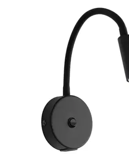 Svietidlá  LED Nástenná lampa s USB portem LAGOS 1xG9/3W/5V čierna 10200