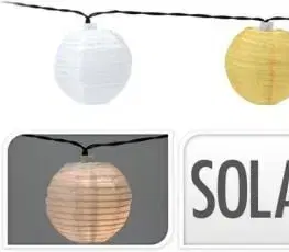 Záhradné lampy Kinekus Svetlo záhradné, solárne, lampión, 10ks, 2,7m