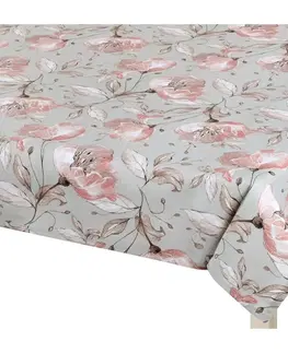 Obrusy Bellatex Obrus Adéla Lilie losos, 120 x 140 cm, 120 x 140 cm