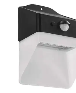 Svietidlá  LED Solárne nástenné svietidlo so senzorom LUMI LED/3,7W IP65 čierna ZG151S