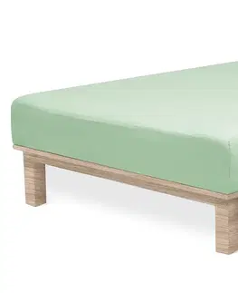 Plachty 4Home jersey prestieradlo Lycra zelená, 90 x 200 cm