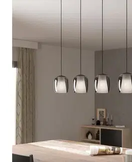 Svietidlá Eglo 901193 - Luster na lanku CIAMPINO 4xE27/28W/230V šedá 901193