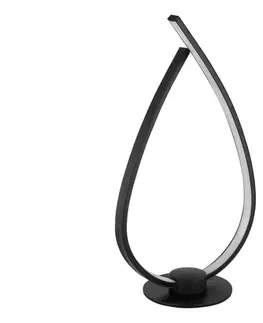 Lampy Globo 58492B - LED stolná lampa TRINA LED/6W/230V čierna 58492B