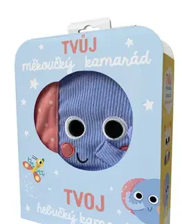 Leporelá, krabičky, puzzle knihy Tvůj měkoučký kamarád sloník/Tvoj hebučký kamarát sloník