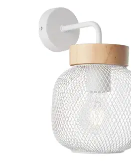 Svietidlá Brilliant - Nástenná lampa GIADA 1xE27/40W/230V biela 99107/75