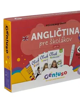 Hovoriace knihy GENIUSO MarDur s.r.o. Geniuso: Balíček angličtiny pre školáka (4 hovoriace knihy + pero)