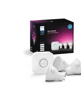 Žiarovky Základná sada Philips Hue WACA 3xGU10/4,2W/230V 2200-6500K + Hue Bridge 8720169372177