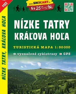 Voda, lyže, cyklo Nízke Tatry-Kráľova Hola 1:50 000 - Kolektív autorov