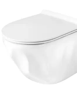 Záchody REA - Závesná WC misa Gustavo Rimless REA-C1652