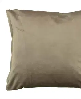 Dekoračné obliečky Obliečka Plain Velvet 40x40cm hnedá