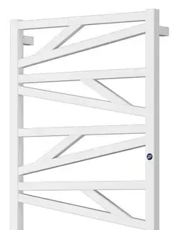 Radiátory do kúpeľne Instalprojekt - Kúpeľňový radiátor TRICK - Farba radiátora - Biela, Pripojenie radiátora - Klasické (spodný), Rozmer radiátora - 430 × 1187 mm, výkon 480 W RADTRK401235