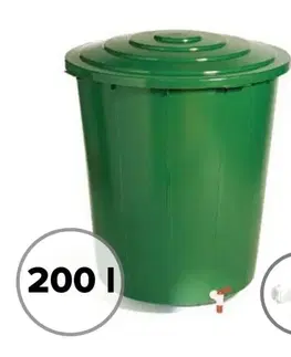 Zavlažovače Kinekus Sud na vodu 200L, s ventilom a vekom