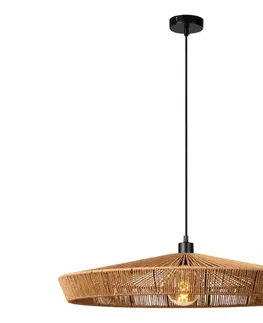 Svietidlá Lucide 10413/70/72 - Luster na lanku YUNKAI 1xE27/60W/230V pr. 70 cm hnedá 10413/70/72