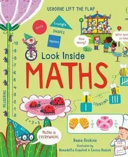 Leporelá, krabičky, puzzle knihy Look Inside Maths - Enrica Rusina,Benedetta Giaufret