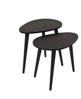 Konferenčné stolíky Sada odkladacích stolíkov (2 kusy) Sweet Set - Anthracite