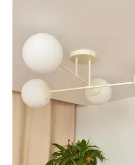 Svietidlá  Prisadené svietidlo MOON 4xE27/15W/230V krémové W-2022+8020/4 SAND
