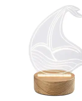 Lampy Rabalux 76001 - LED Detská stolná lampička AKALI LED/2W/5V 3000K loď buk 76001