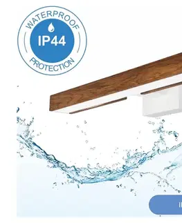 Svietidlá BRILAGI- LED Kúpeľňové osvetlenie zrkadla WOODY MIRROR LED/8W/230V IP44 dub/biela 8590828607472