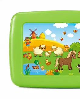 Podnosy a tácky TVAR - Podnos zelený farma 18,6x13,7cm