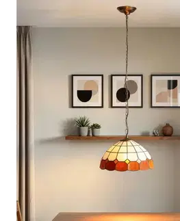 Svietidlá BRILAGI - Tiffany vitrážový luster na reťazi SIENNA 1xE27/60W/230V priemer 40 cm BRP-8008A
