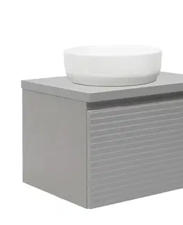 Kúpeľňový nábytok Kúpeľňová skrinka pod umývadlo Naturel Savona 78x43x44, 8 cm sivá mat SAVONA80GMD SAVONA80GMD