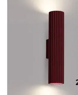 Svietidlá BRILAGI - LED nástenné svietidlo CRESTO 2xGU10/10W/230V 30 cm bordové BR.1927
