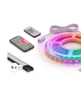 LED osvetlenie SmartLED Súprava 1x LED RGBW pásik NEO LITE LED/24W/230V 5 m IP65 Wi-Fi + 5x profil 1 m + DO 5xSD0029+1xIM0834