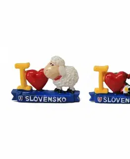 Magnetky MAKRO - Magnetka I love Slovensko rôzne druhy