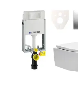 Záchody Cenově zvýhodněný závěsný WC set Geberit k zazdění + WC SAT Brevis SIKOGE1W3 SIKOGE1W3